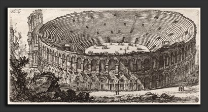 Giovanni Battista Piranesi (Italian, 1720 - 1778), Anfiteatro di Verona, 1748, etching on laid