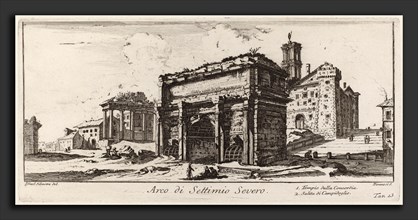 Giovanni Battista Piranesi (Italian, 1720 - 1778), Arco di Settimio Severo, 1748, etching on laid