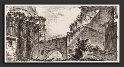 Giovanni Battista Piranesi (Italian, 1720 - 1778), For di Augusto, 1748, etching on laid paper