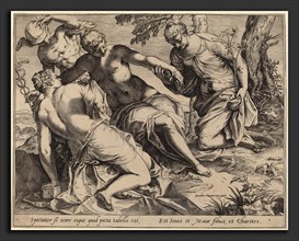 Agostino Carracci after Jacopo Tintoretto (Italian, 1557 - 1602), Mercury and the Three Graces,
