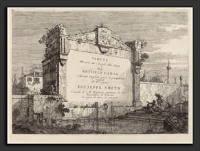 Canaletto (Italian, 1697 - 1768), Title Plate, c. 1735-1746, etching
