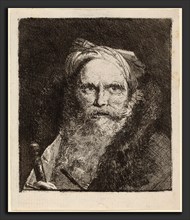 Giovanni Domenico Tiepolo (Italian, 1727 - 1804), Old Man with a Sword, c. 1762, etching