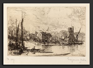 Francis Seymour Haden, Harry Kelly's, Putney, British, 1818 - 1910, etching