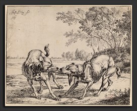 Jan le Ducq, La viande disputé, Dutch, 1636 - 1680, 1661, etching