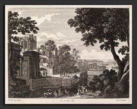 Gabriel Perelle, Large Landscape with Ruined Abbey, French, 1603 - 1677, etching on laid paper
