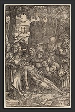 Domenico Campagnola (Italian, before 1500 - 1564), Lamentation of Christ, 1517, woodcut