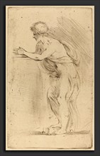 Stefano Della Bella (Italian, 1610 - 1664), Academy of a Young Man, etching on laid paper