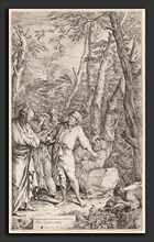 Salvator Rosa (Italian, 1615 - 1673), Diogenes Casting Away His Bowl, 1615-1673, etching