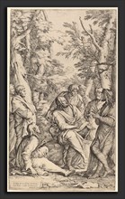 Salvator Rosa (Italian, 1615 - 1673), The Academy of Plato, etching