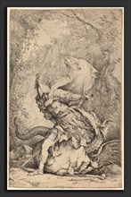 Salvator Rosa (Italian, 1615 - 1673), Jason and the Dragon, c. 1663-1664, etching and drypoint on