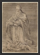 Prospero Bresciano (Italian, active 1589), Pope Sixtus V, 1589, etching
