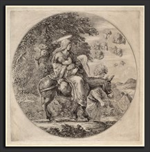 Stefano Della Bella (Italian, 1610 - 1664), The Flight into Egypt, probably 1662, etching and