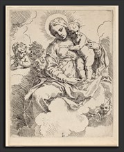 Simone Cantarini (Italian, 1612 - 1648), The Virgin and Child, etching