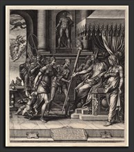 Giorgio Ghisi after Luca Penni (Italian, 1520 - 1582), The Calumny of Apelles, 1560, engraving on