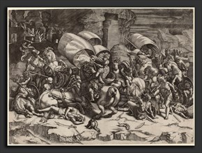 Agostino dei Musi after Raphael (Italian, c. 1490 - 1536 or after), The Battle with the Cutlass,