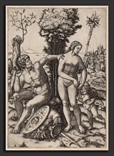 Marcantonio Raimondi possibly after Andrea Mantegna (Italian, c. 1480 - c. 1534), Mars, Venus, and