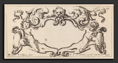 FranÃ§ois Collignon after Stefano Della Bella (French, c. 1609 - 1657), Cartouche, probably 1646,