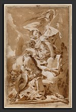 Giovanni Battista Tiepolo (Italian, 1696 - 1770), Saint Jerome in the Desert Listening to the