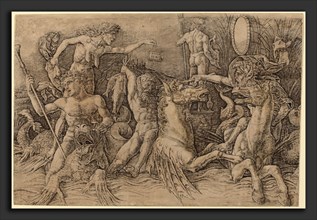 Andrea Mantegna (Italian, c. 1431 - 1506), Battle of the Sea Gods [left half], c. 1485-1488,