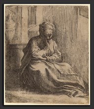 Parmigianino (Italian, 1503 - 1540), Saint ThaÃ¯s, etching
