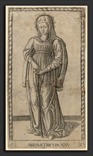 Master of the E-Series Tarocchi (Italian, active c. 1465), Aritmetricha (Arithmetic), c. 1465,