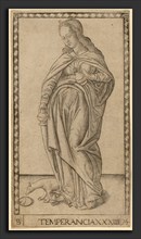 Master of the E-Series Tarocchi (Italian, active c. 1465), Temperancia (Temperance), c. 1465,