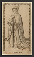Master of the E-Series Tarocchi (Italian, active c. 1465), Doxe (Doge), c. 1465, engraving with