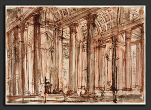 Giovanni Battista Piranesi (Italian, 1720 - 1778), The Portico of the Pantheon, 1750s and early