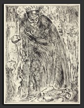 Wilhelm Lehmbruck, Macbeth V (The Vision of Lady Macbeth), German, 1881 - 1919, 1918, etching and
