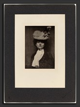 Frank Eugene, Portrait of Miss Jones, German, 1865 - 1936, 1901, photogravure on chine collé