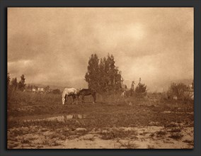 William B. Post (American, 1857 - 1921), Pasadena Landscape, 1899, photogravure in sepia mounted on