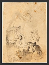 Franz Anton Maulbertsch (Austrian, 1724 - 1796), The Adoration of the Shepherds, 1757, pen and