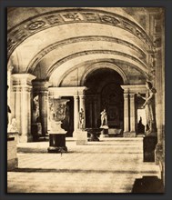 Fortuné Joseph Petiot-Groffier (French, 1788 - 1855), Salon of the Caryatides, Louvre, c. 1851,