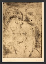 Wilhelm Lehmbruck, Woman's Dream (Der Traum des Weibes), German, 1881 - 1919, 1914, drypoint
