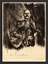 Lovis Corinth, Der FahnentrÃ¤ger (The Standard Bearer), German, 1858 - 1925, 1920, drypoint and