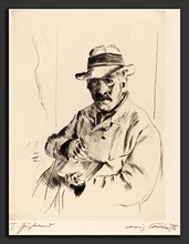 Lovis Corinth, Self-Portrait in a Straw Hat (Selbstbildnis im Strohhut), German, 1858 - 1925, 1913,