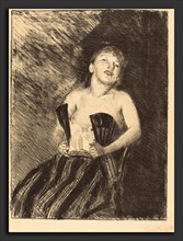 Lovis Corinth (German, 1858 - 1925), Girl in a Corset (MÃ¤dchen im Korsett), 1895, lithograph with