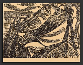 Ernst Barlach, The Seventh Day, German, 1870 - 1938, 1920, woodcut