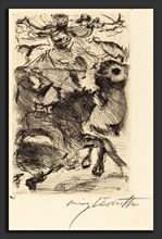 Lovis Corinth, Adhba the Camel (Adhba die Kamelin), German, 1858 - 1925, 1919, drypoint in black on