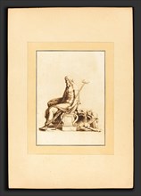 Katharina Prestel after Giulio Romano (German, 1747 - 1794), Neptune, 1781, aquatint in dark and