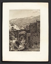 Johann Christian Reinhart (German, 1761 - 1847), A Subiaco, 1794, etching on laid paper