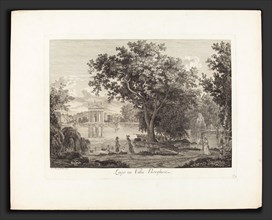 Albert Christoph Dies (Austrian, 1755 - 1822), Lago in villa Borghese, 1792, etching on laid paper