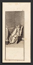 Daniel Nikolaus Chodowiecki (German, 1726 - 1801), Girl Sleeping on Settee, 1784, etching