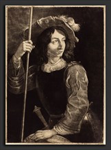 Prince Rupert of the Pfalz (German, 1619 - 1682), The Standard Bearer, 1658, mezzotint