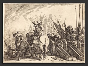 Johann Wilhelm Baur (German, 1607 - 1641), Capricci di varie battaglie, 1635, etching on laid paper