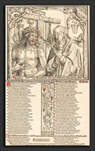 Wolf Traut (German, c. 1486 - 1520), The Man of Sorrows and Mater Dolorosa, 1512, woodcut
