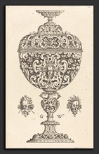 Georg Wechter I (German, c. 1526 - 1586), Goblet decorated with a masque with open mouth, published