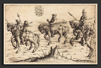 Augustin Hirschvogel (German, 1503 - 1553), Herberstein's Journey to Denmark, 1546, etching