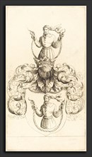 Augustin Hirschvogel (German, 1503 - 1553), Coat of Arms of Unknown Man, etching