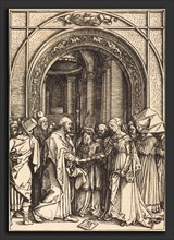 Albrecht DÃ¼rer (German, 1471 - 1528), The Betrothal of the Virgin, c. 1504-1505, woodcut
